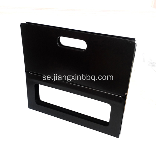Foldbar och bärbar kompakt anteckningsbok kol BBQ X-grill